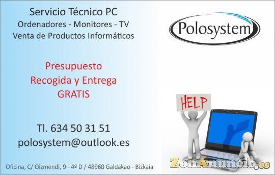 Servicio Técnico PC - Monitores - TV